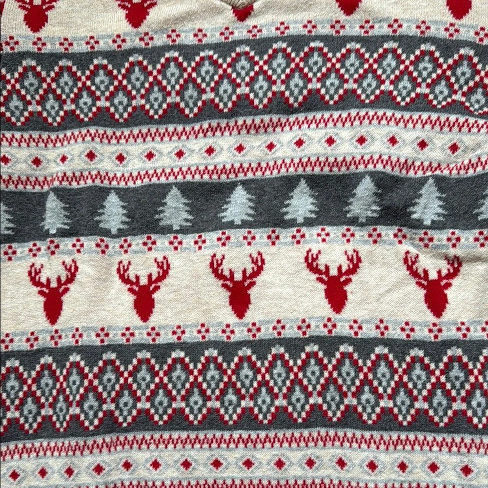 Hatley Kid’s Festive Sweater - Cream and Red